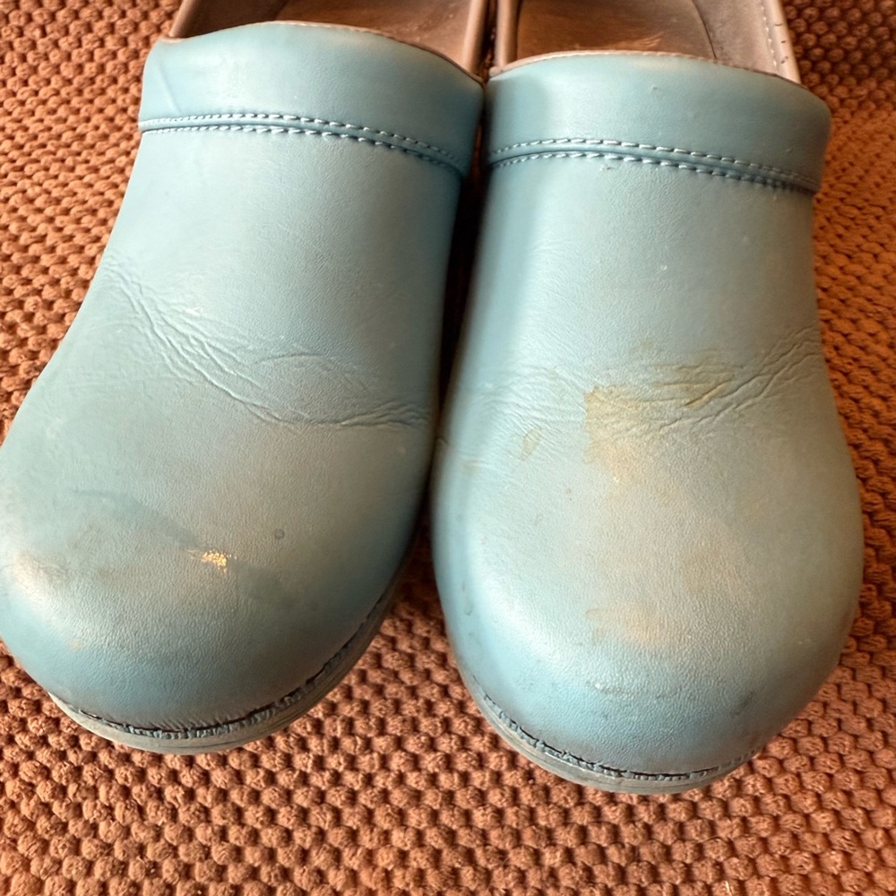 Dansko Blue Mules